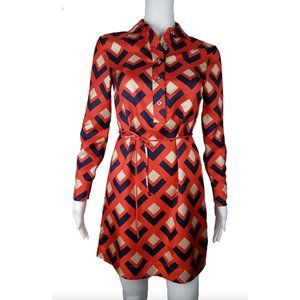 Banana Republic Mad Men Silk Shirt Dress: Sz 2